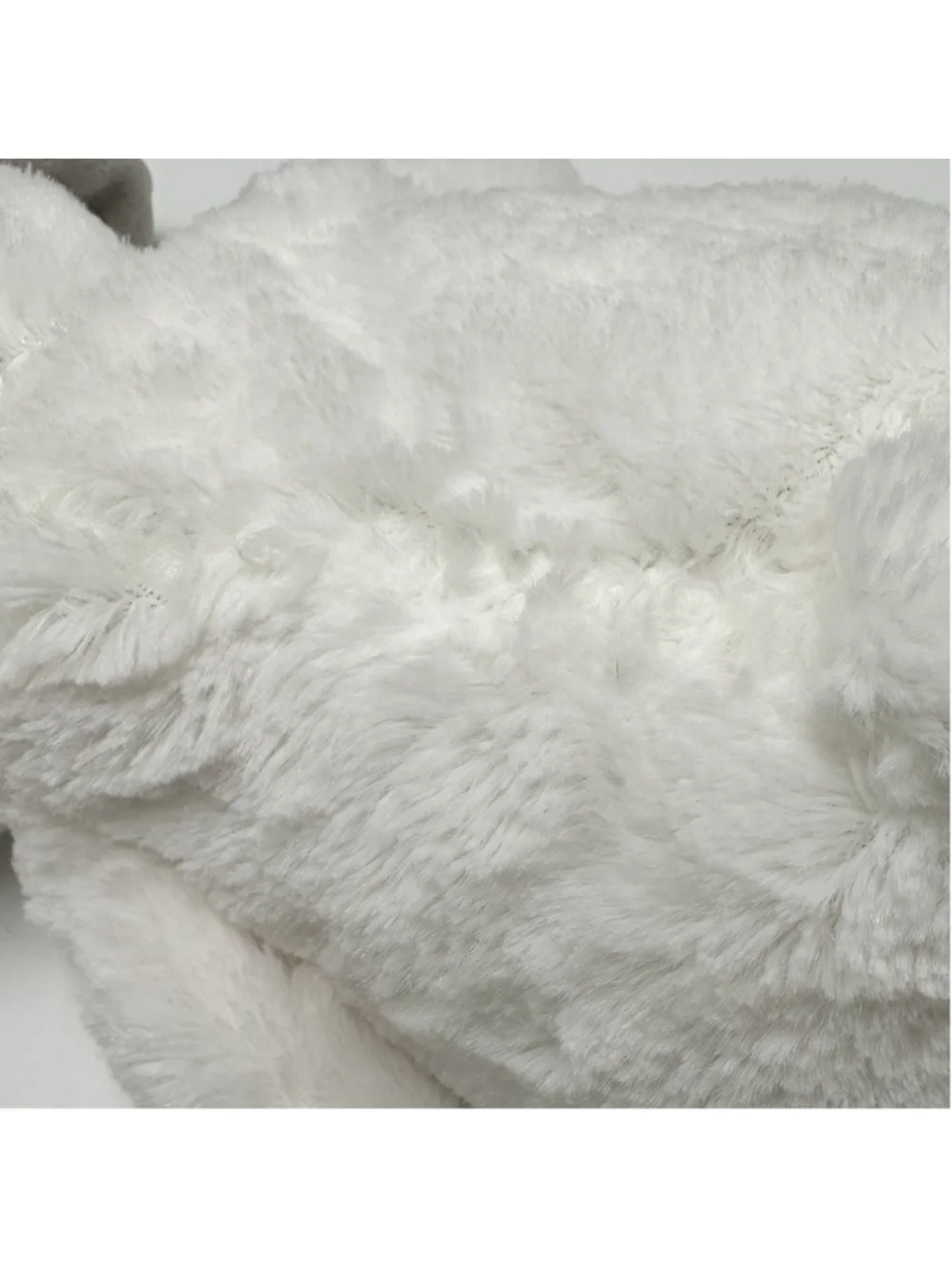 Carters Cuddle Plush Gray White BUNNY Rabbit 9” Security Lovey Baby Toy Read